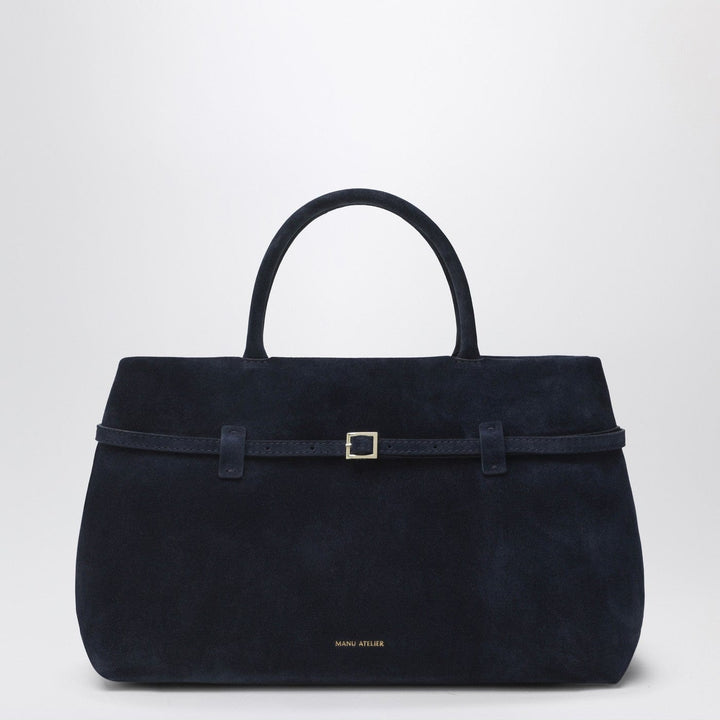 Apparel &amp; Accessories TU Manu Atelier - Le Cambon 35 dark blue suede bag Brand
