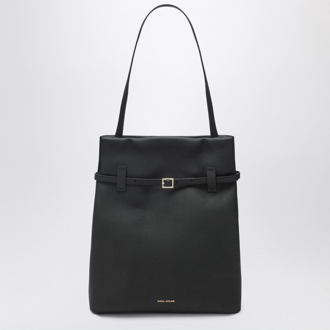 Apparel &amp; Accessories TU Manu Atelier - Tote Du Jour tote bag in black calfskin Brand