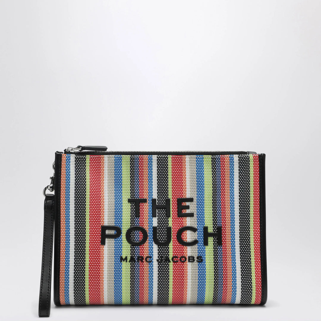 Marc Jacobs - Large rainbow-striped mesh pouch with wrist strap Brand Apparel &amp; Accessories TU