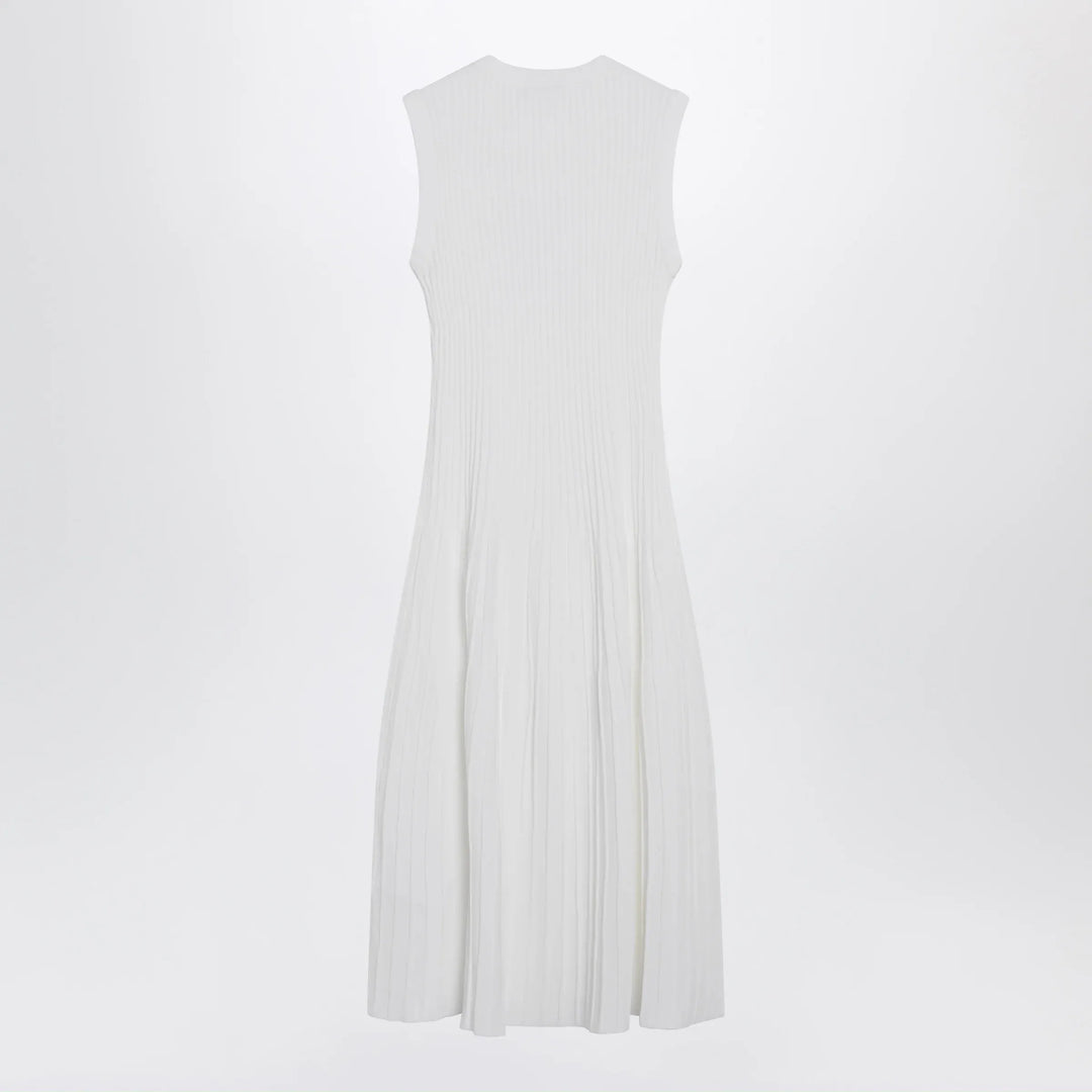 Max Mara - Midi dress in white crêpe viscose Brand Apparel &amp; Accessories