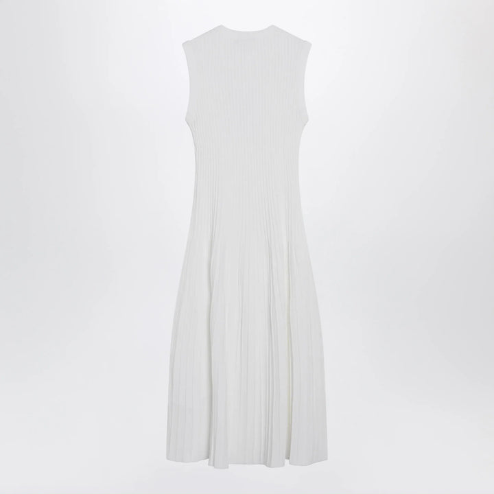 Max Mara - Midi dress in white crêpe viscose Brand Apparel &amp; Accessories