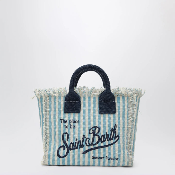 MC2 Saint Barth - Colette striped white/light blue bag Brand Apparel &amp; Accessories TU