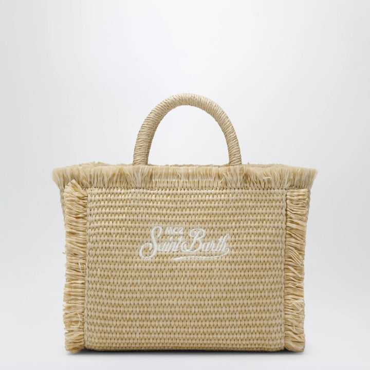 MC2 Saint Barth - Small Colette bag in straw-effect fabric with beads Brand Apparel &amp; Accessories TU