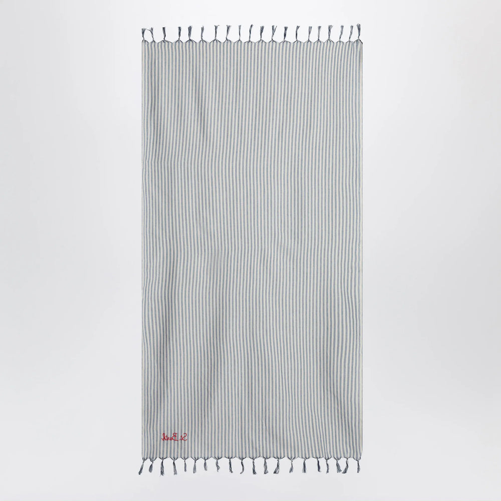 MC2 Saint Barth - Striped beach towel with embroidered logo Brand Apparel & Accessories TU