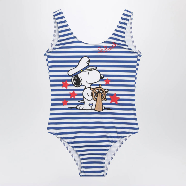 MC2 Saint Barth - Striped one-piece swimsuit with Snoopy Brand Apparel &amp; Accessories 4
