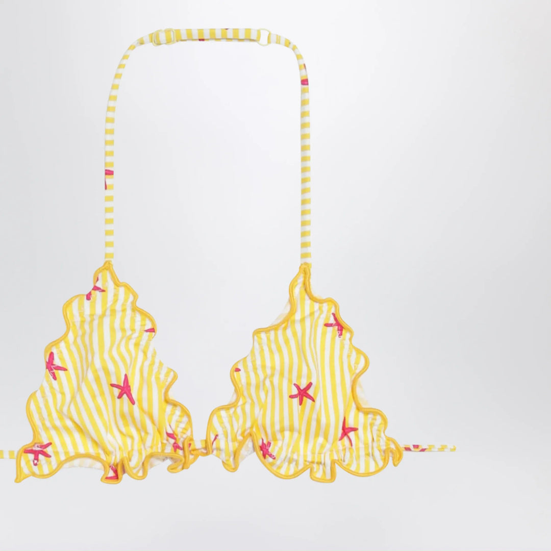 MC2 Saint Barth - Yellow/white striped bikini with starfish Brand Apparel &amp; Accessories