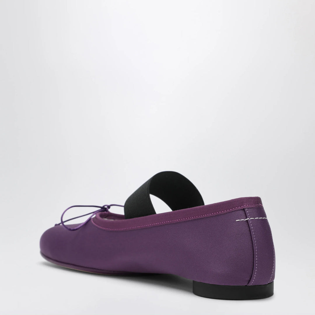MM6 Maison Margiela - Anatomic Numeric plum-colored ballet flats Brand Apparel &amp; Accessories