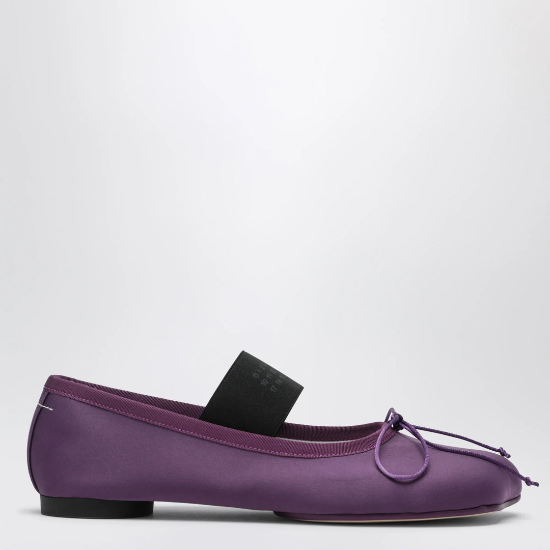 MM6 Maison Margiela - Anatomic Numeric plum-colored ballet flats Brand Apparel &amp; Accessories 36,5 IT