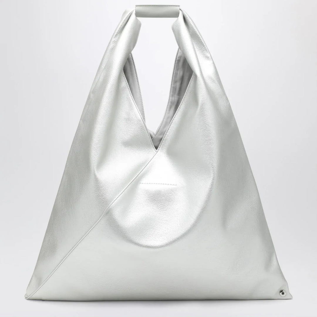 MM6 Maison Margiela - Medium Japanese bag in silver eco-leather Brand Apparel &amp; Accessories TU