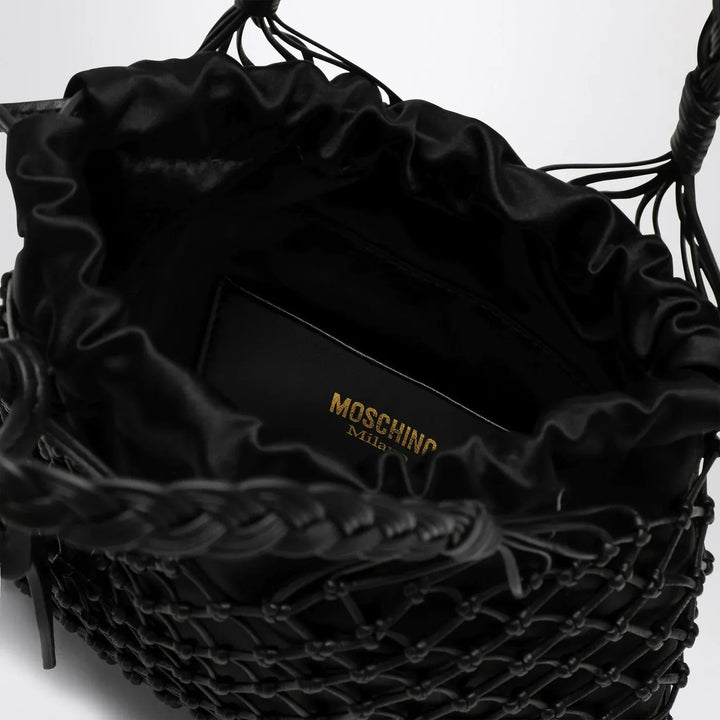 Moschino - Basket Net black nappa bag Brand Apparel &amp; Accessories TU