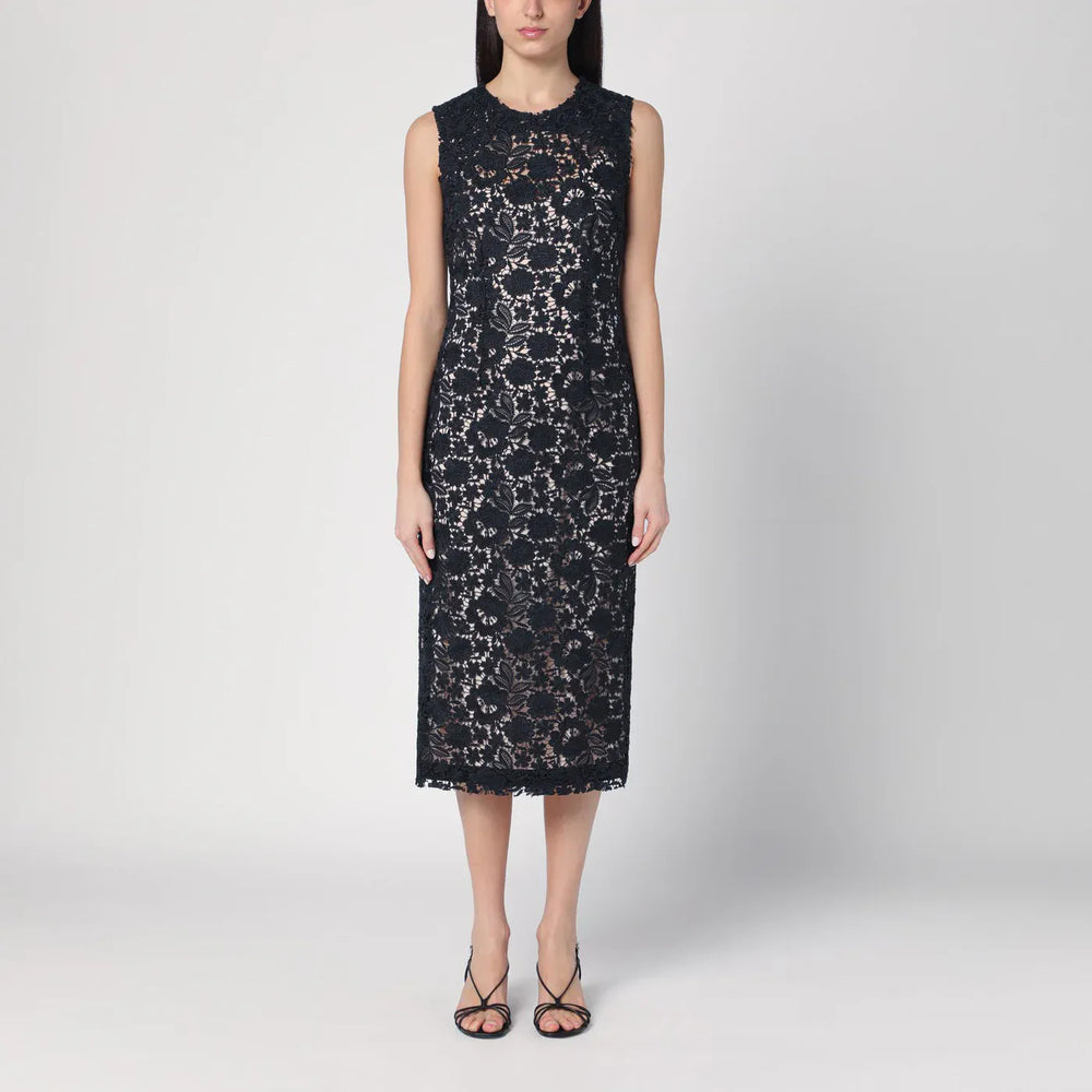 P.A.R.O.S.H. - Blue lace midi dress Brand Apparel & Accessories S