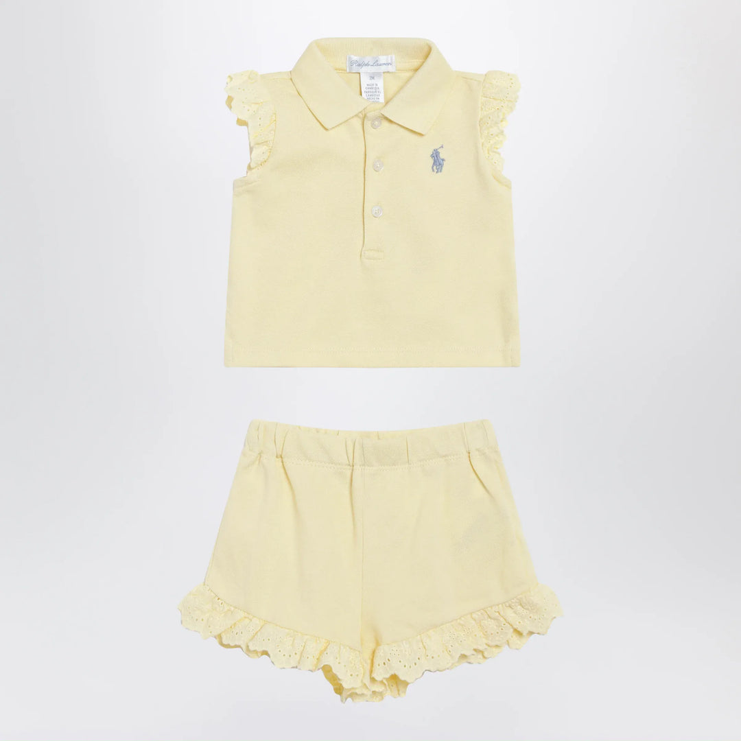 Polo Ralph Lauren - Light yellow two-piece cotton set Brand Apparel &amp; Accessories 3