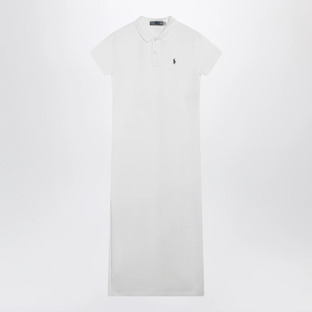 Polo Ralph Lauren - Long dress in white cotton with logo Brand Apparel &amp; Accessories S