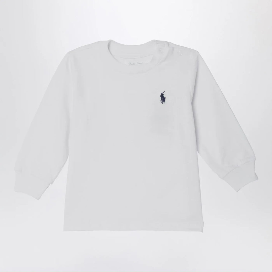 Polo Ralph Lauren - White cotton jersey with logo Brand Apparel &amp; Accessories