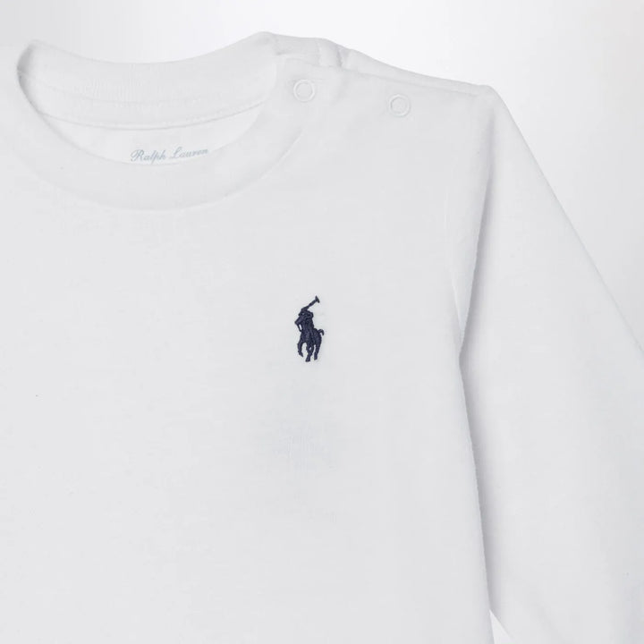 Polo Ralph Lauren - White cotton jersey with logo Brand Apparel &amp; Accessories