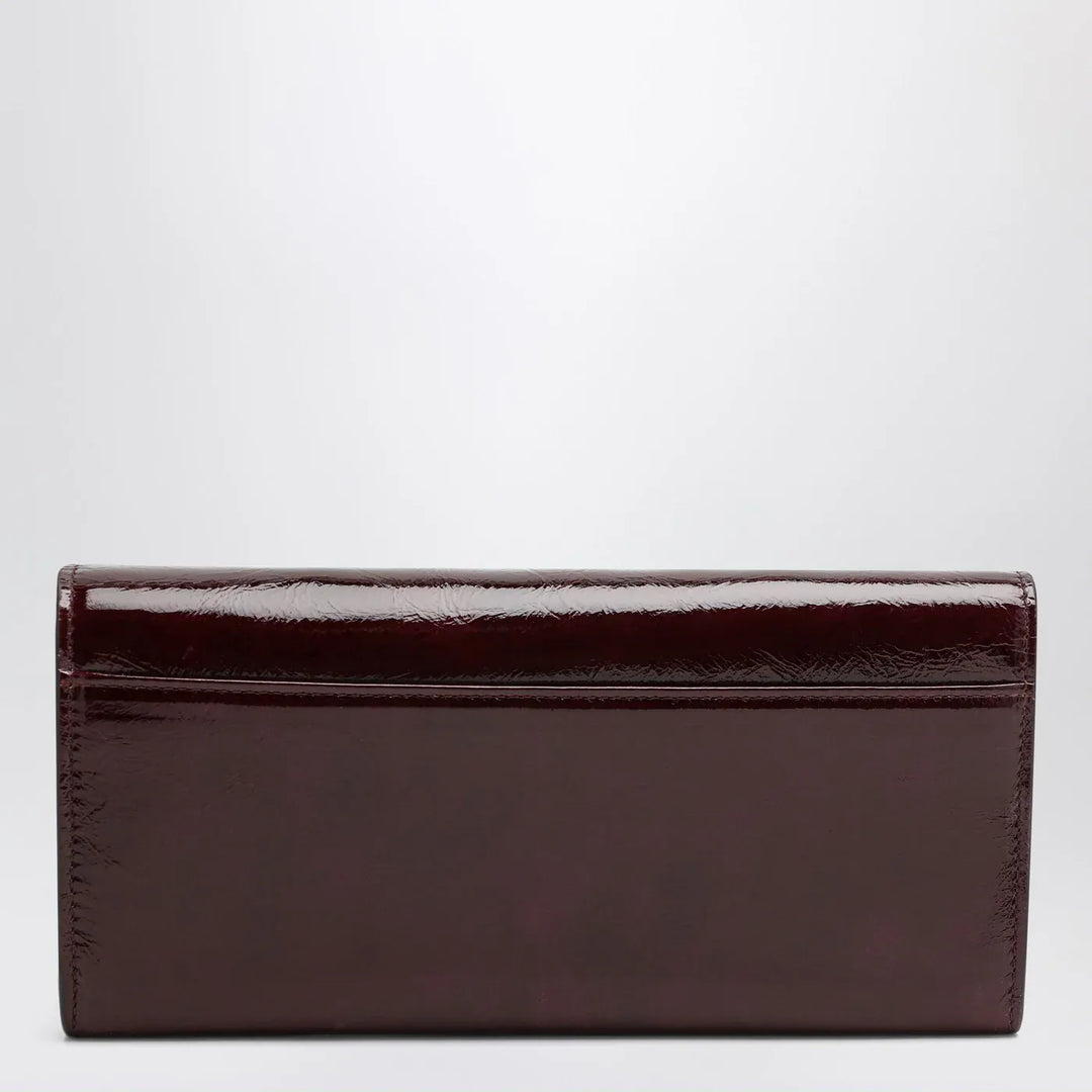 ROGER VIVIER - Belle Vivier dark violet patent leather wallet with chain Brand Apparel &amp; Accessories TU
