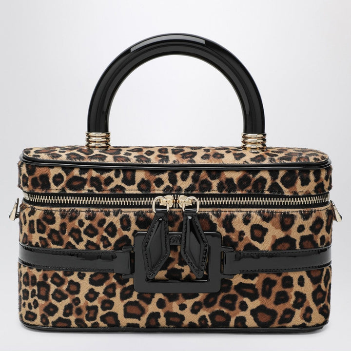 Apparel &amp; Accessories TU ROGER VIVIER - Belle Vivier Vanity bag leopard print pony skin Brand