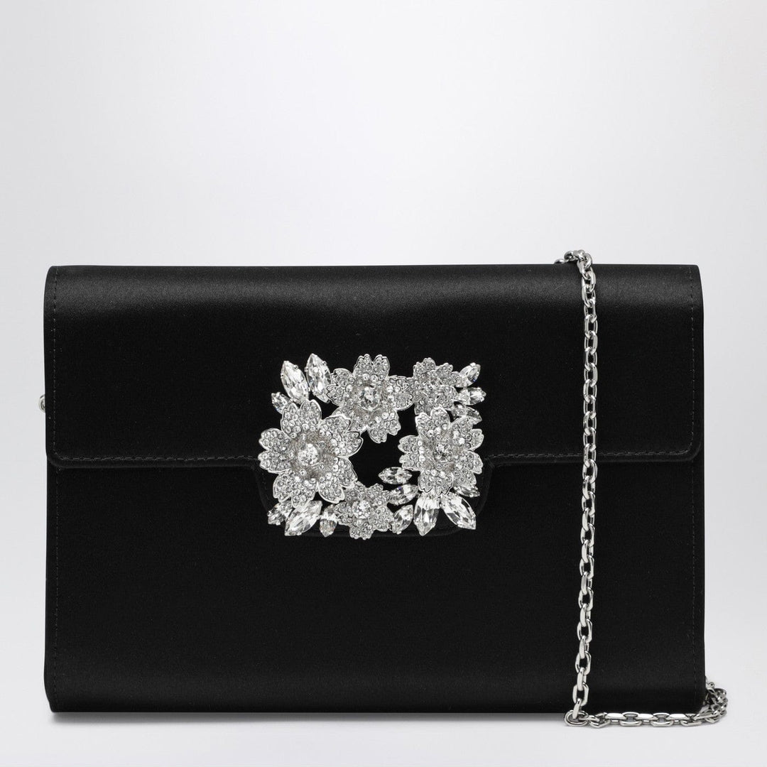 Apparel & Accessories TU ROGER VIVIER - Efflorescence Mini Clutch black in satin Brand