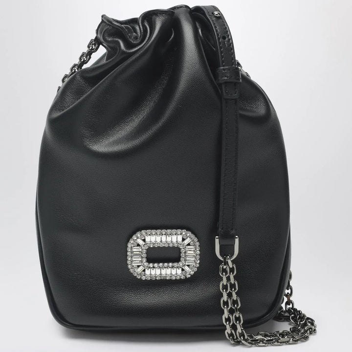ROGER VIVIER - Nano Pilgrim bag in black leather Brand Apparel &amp; Accessories TU