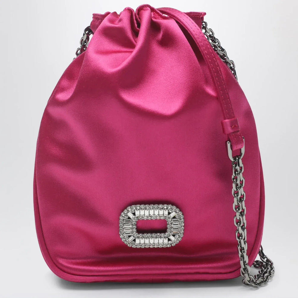 ROGER VIVIER - Nano Pilgrim bag in fuchsia satin Brand Apparel & Accessories TU
