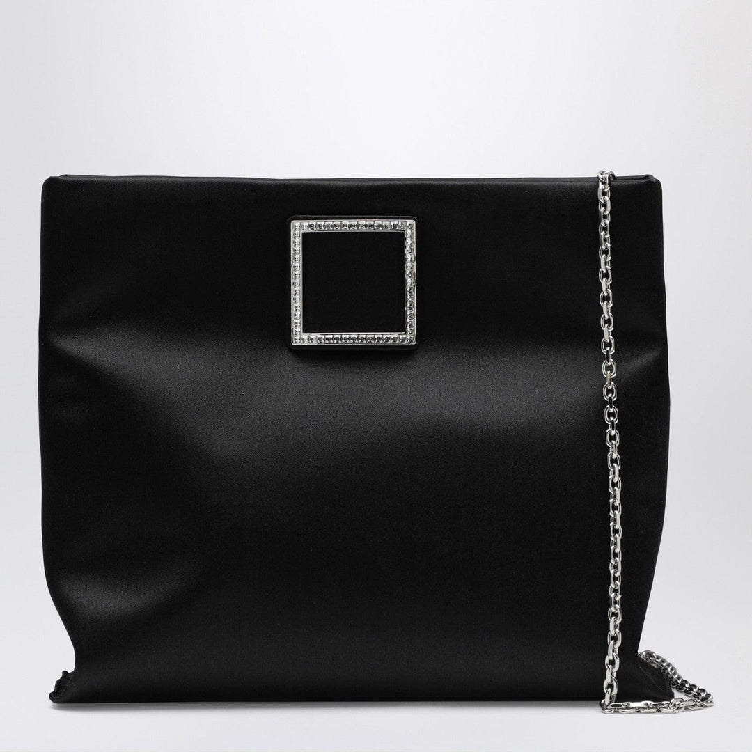 Apparel & Accessories TU ROGER VIVIER - Trompette Clutch in black satin Brand