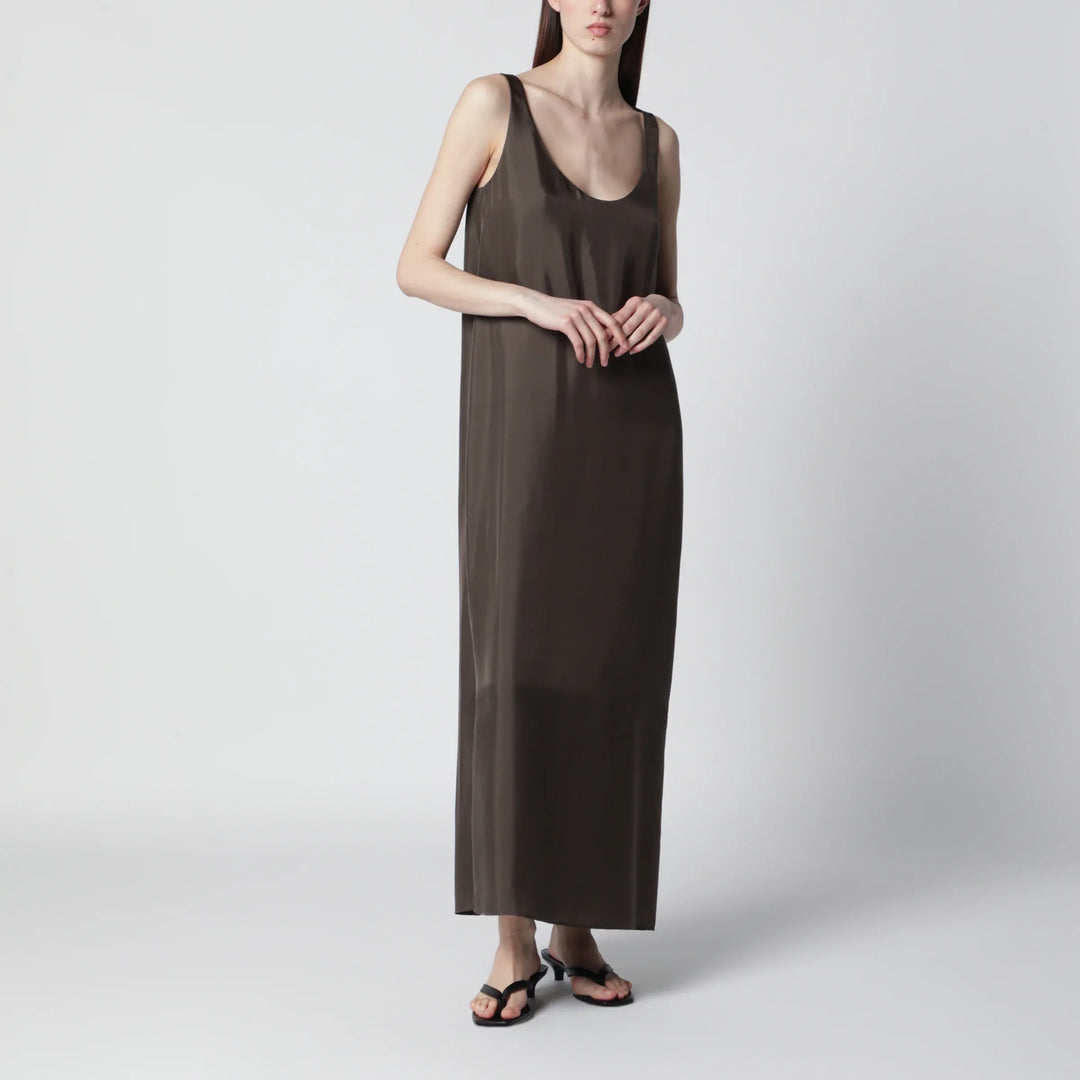 Róhe - Earth-tone silk dress Brand Apparel &amp; Accessories 34  FR