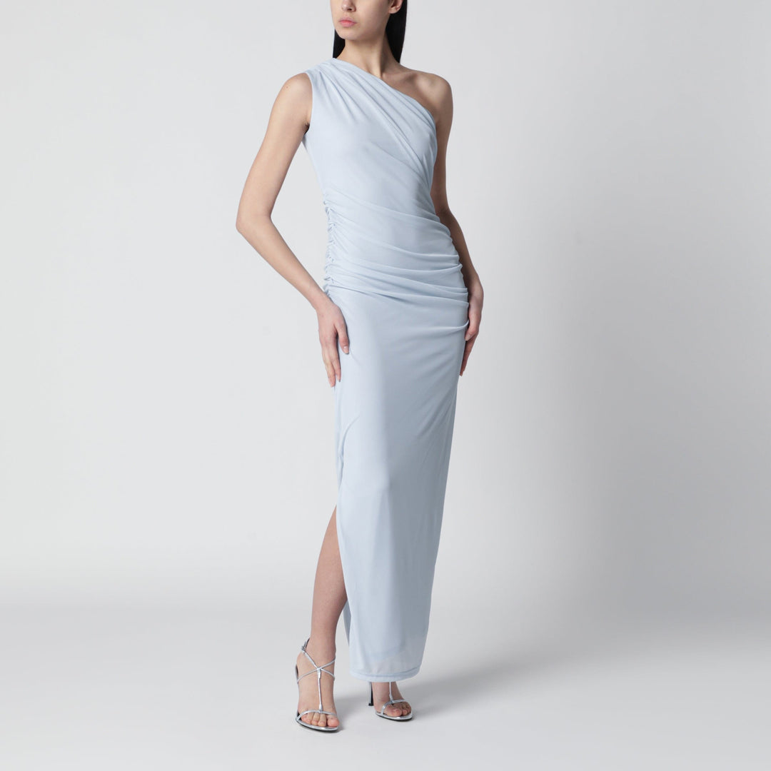 Apparel & Accessories ROTATE Birger Christensen - One-shoulder draped maxi dress in Plein Air blue Brand