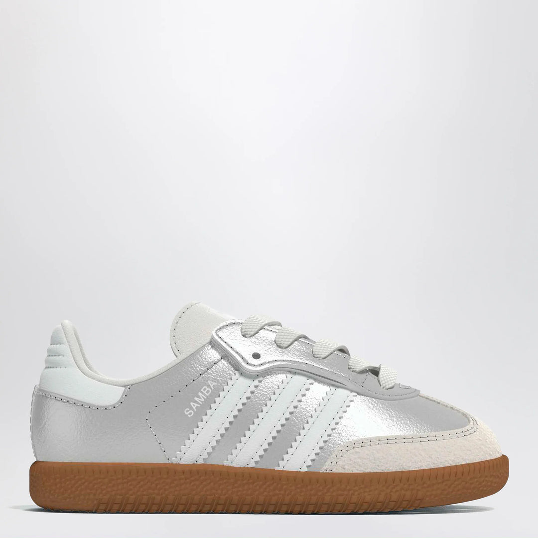 adidas Originals - Samba Silver Metallic Sneakers with Elastic Laces Brand Apparel &amp; Accessories > Shoes 19