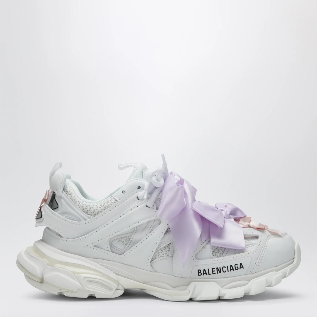 Balenciaga - Track Bow Sneakers in mixed materials, white and pink Brand Apparel &amp; Accessories > Shoes