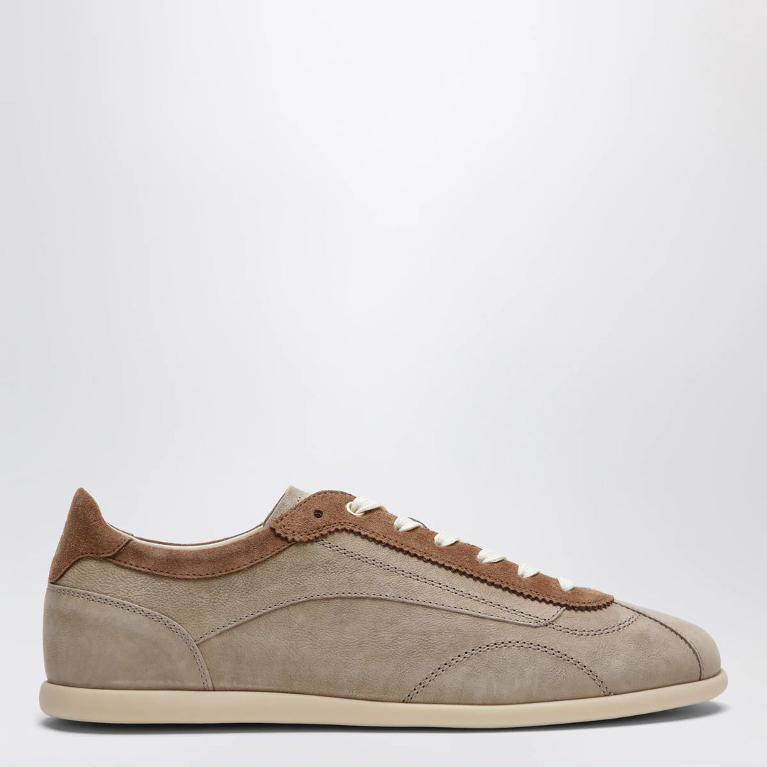Brunello Cucinelli - Beige low-top suede lace-up sneakers Brand Apparel & Accessories > Shoes 42 IT
