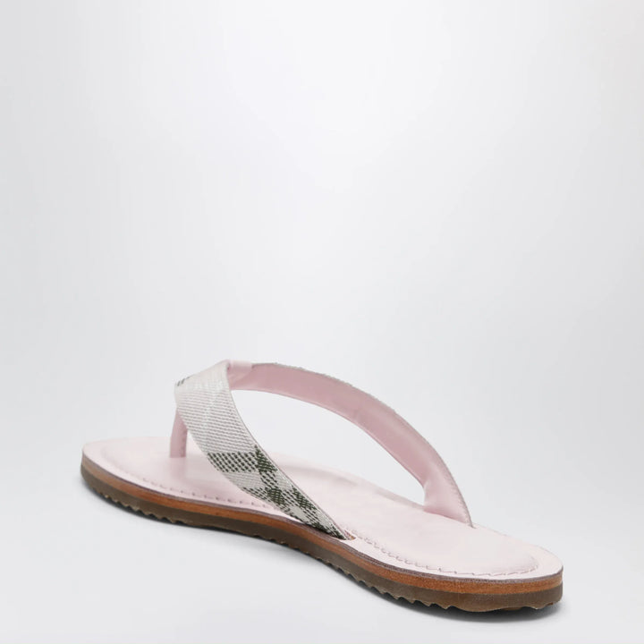 Burberry - Pink Pavilion sandals with Check pattern Brand Apparel &amp; Accessories > Shoes