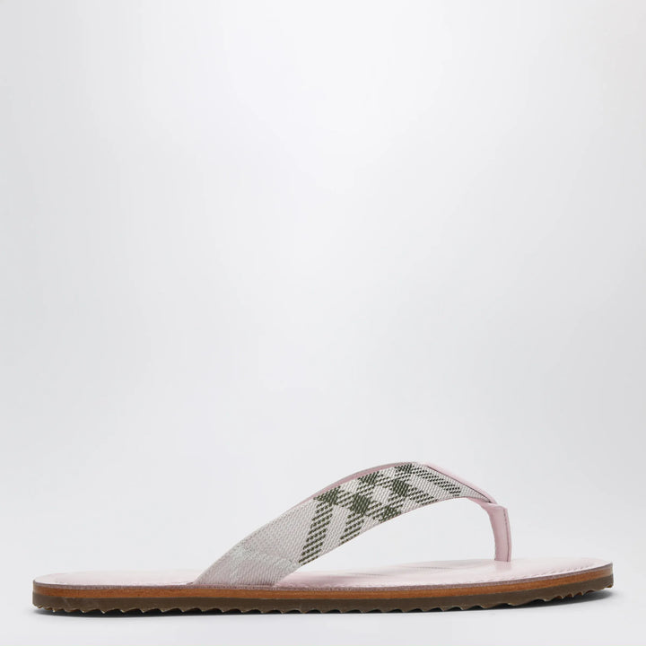 Burberry - Pink Pavilion sandals with Check pattern Brand Apparel &amp; Accessories > Shoes 36 IT