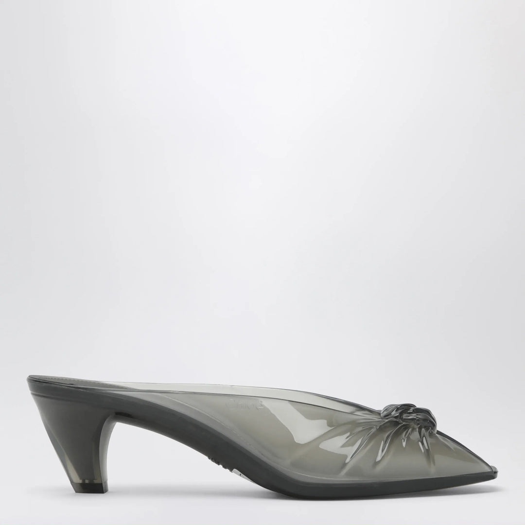 Chloé - Jelly clog mules in transparent TPU, grey Brand Apparel &amp; Accessories > Shoes 38 IT