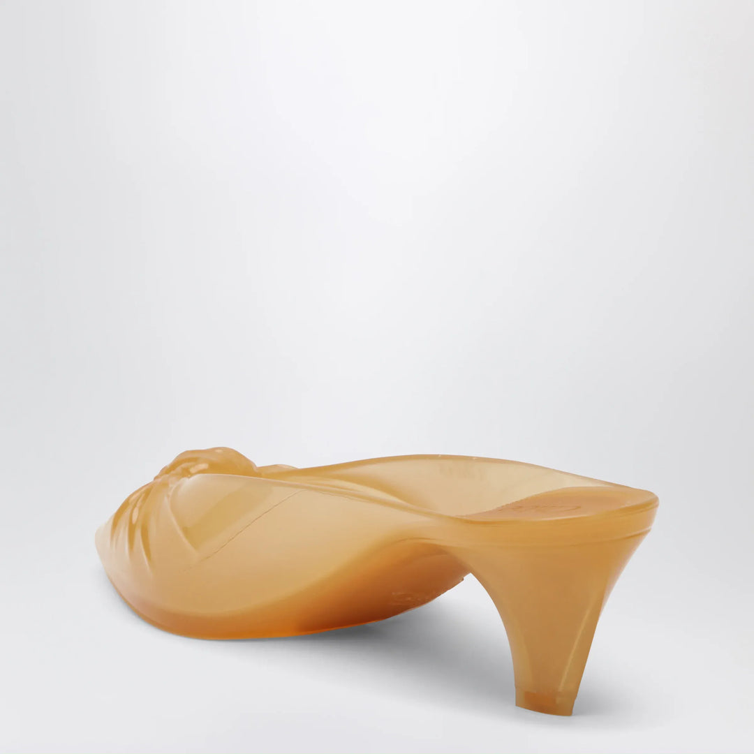 Chloé - Jelly mules with bow in orange TPU Brand Apparel &amp; Accessories > Shoes