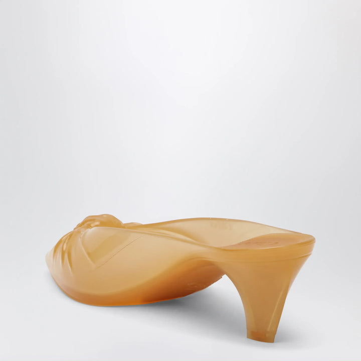 Chloé - Jelly mules with bow in orange TPU Brand Apparel &amp; Accessories > Shoes