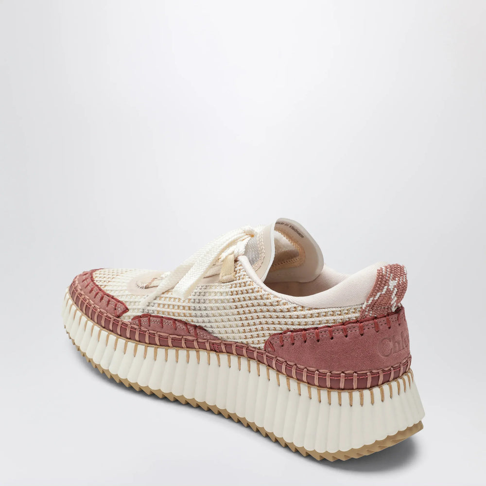 Chloé - Nama sneakers in rosy beige Brand Apparel & Accessories > Shoes