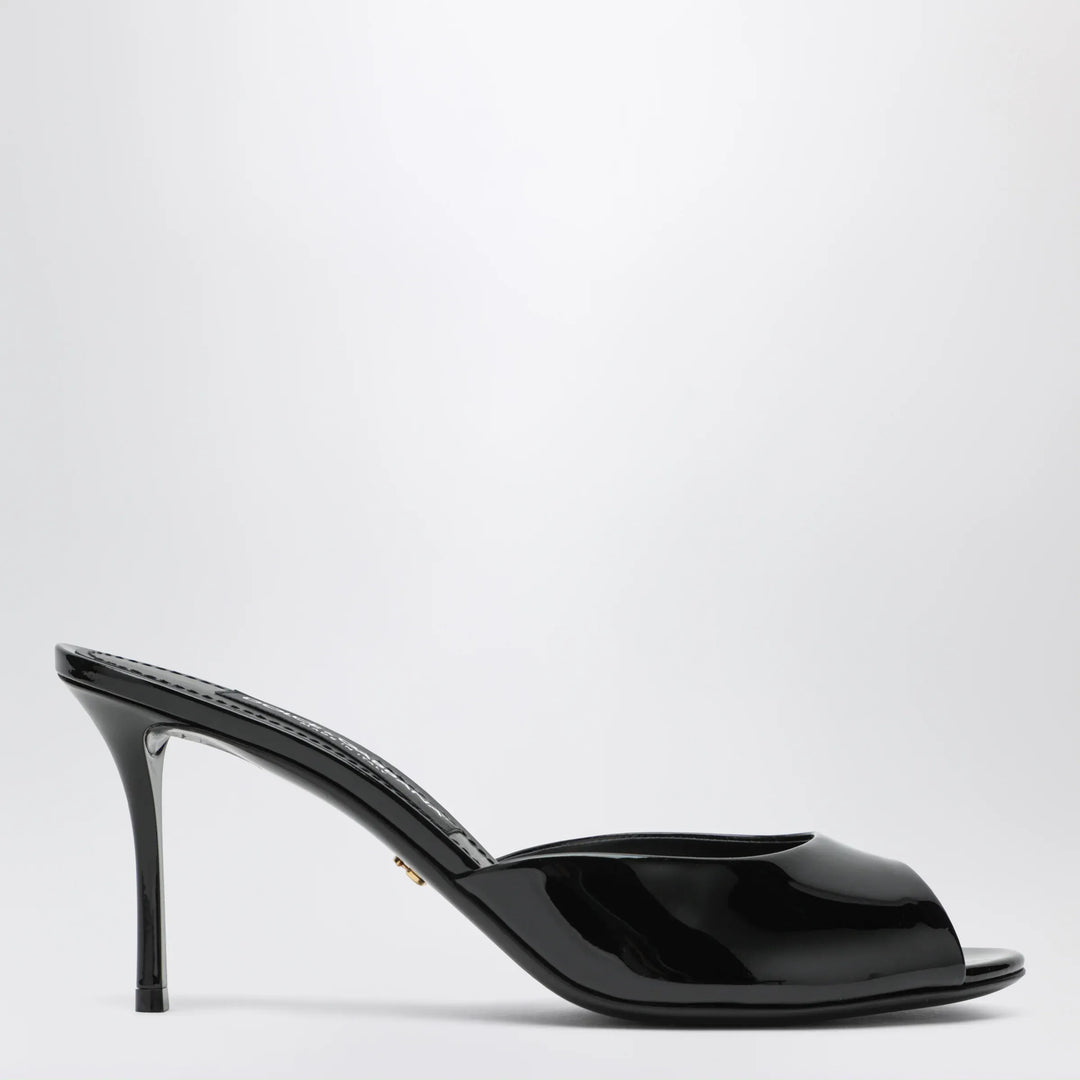 Dolce&amp;Gabbana - Black Keira patent mules Brand Apparel &amp; Accessories > Shoes 36 IT