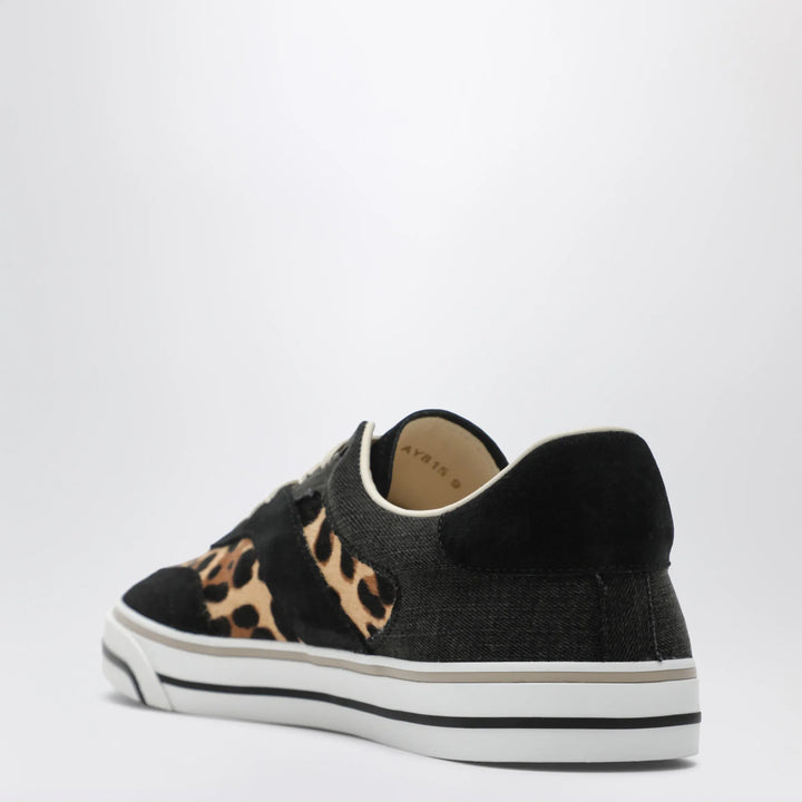 Dolce&amp;Gabbana - DG Sailing Sneakers in pony hair with leopard print Brand Apparel &amp; Accessories > Shoes 43 IT