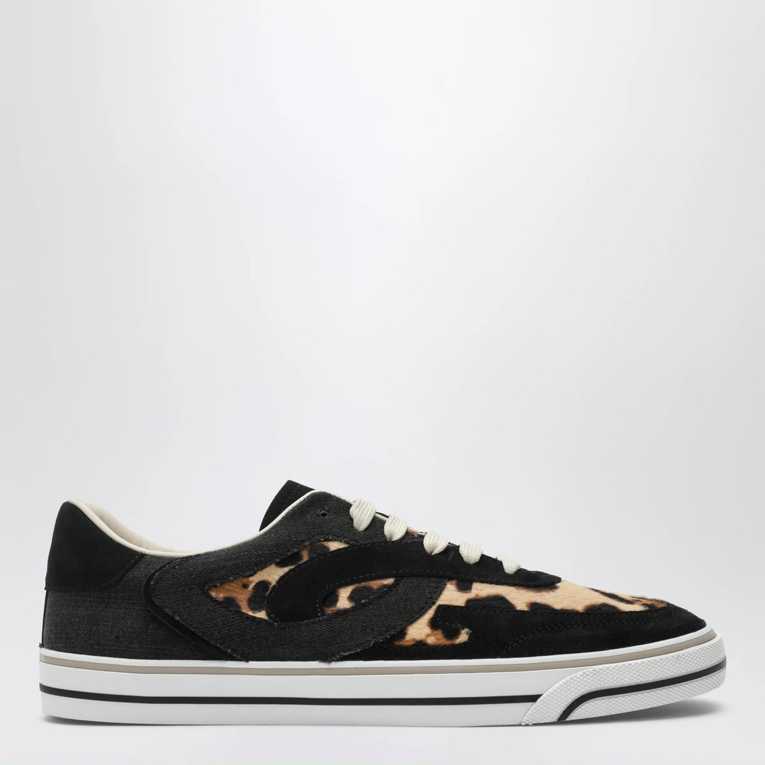Dolce&amp;Gabbana - DG Sailing Sneakers in pony hair with leopard print Brand Apparel &amp; Accessories > Shoes 43 IT