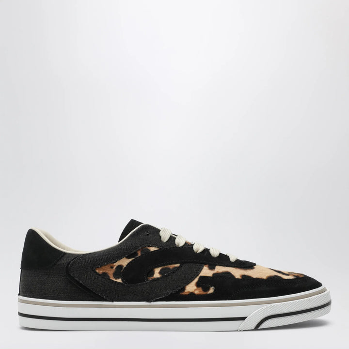 Dolce&amp;Gabbana - DG Sailing Sneakers in pony hair with leopard print Brand Apparel &amp; Accessories > Shoes 43 IT