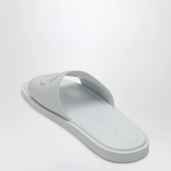 Dolce&amp;Gabbana - Optical white rubber beachwear slides Brand Apparel &amp; Accessories > Shoes