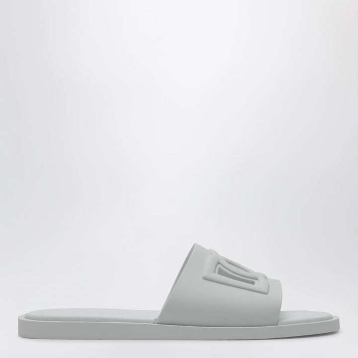 Dolce&amp;Gabbana - Optical white rubber beachwear slides Brand Apparel &amp; Accessories > Shoes 43 IT