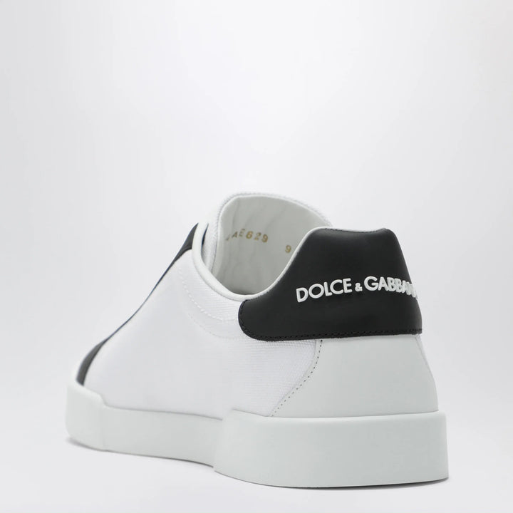 Dolce&amp;Gabbana - Portofino Light Strobel Sneakers in canvas and white/black leather Brand Apparel &amp; Accessories > Shoes