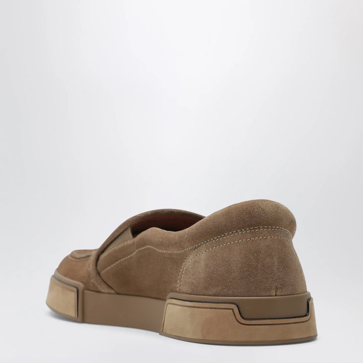 Dolce&amp;Gabbana - Portofino Yacht suede slip-on sneakers in cognac Brand Apparel &amp; Accessories > Shoes
