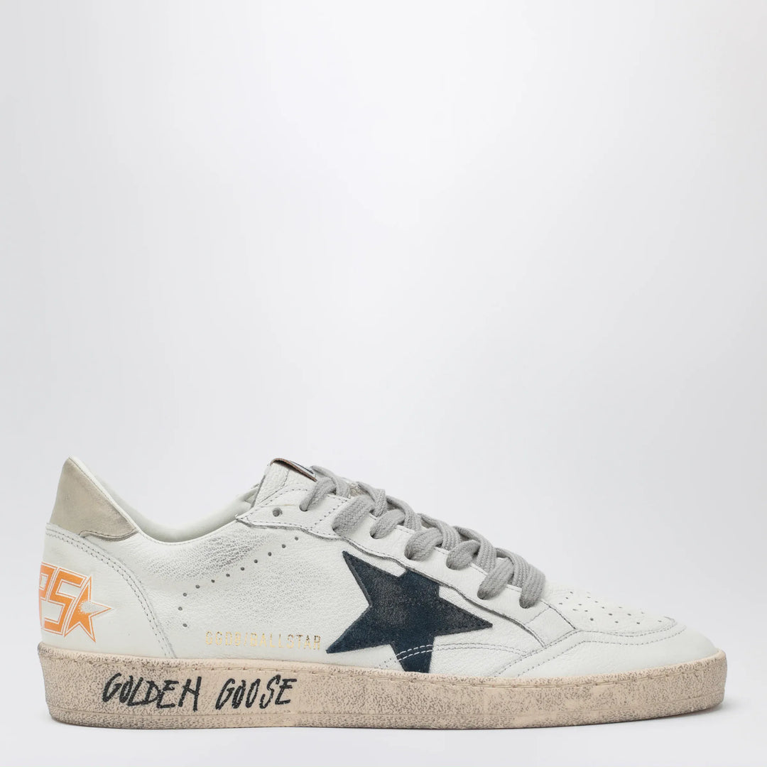 Golden Goose - Ball Star Sneakers in white/blue/ice Brand Apparel &amp; Accessories > Shoes
