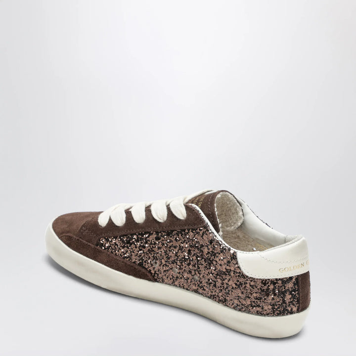 Golden Goose - Super-Star sneakers in brown/cream glitter Brand Apparel &amp; Accessories > Shoes