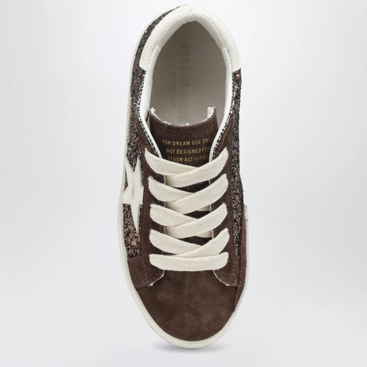 Golden Goose - Super-Star sneakers in brown/cream glitter Brand Apparel &amp; Accessories > Shoes