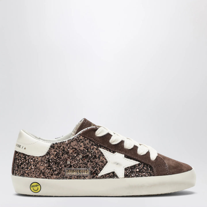 Golden Goose - Super-Star sneakers in brown/cream glitter Brand Apparel &amp; Accessories > Shoes