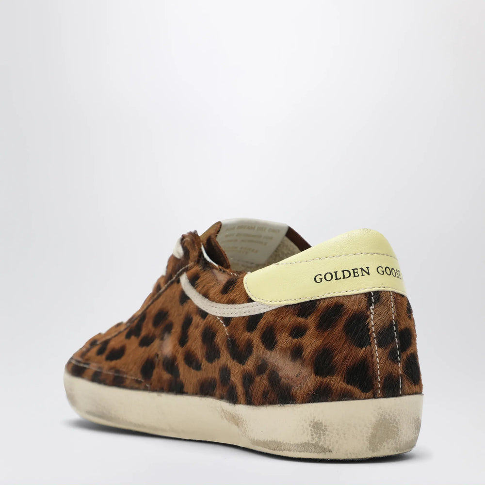 Golden Goose - Super-star Sneakers in leopard-print pony hair Brand Apparel & Accessories > Shoes