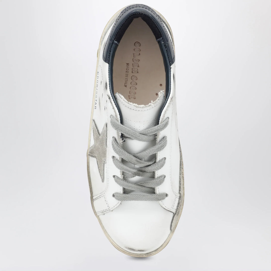 Golden Goose - Super-Star Sneakers in white/navy blue Brand Apparel &amp; Accessories > Shoes